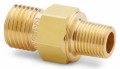 Ralston QTHA-1MB1-RT Brass Connector, 0.13&quot; male BSPT (ISO 7/1) x male Quick-Test, check-valve-