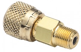 Ralston QTHA-1MBA Quick-Test Pressure Calibrator Adapter, &amp;frac18;&amp;quot; male NPT x female, brass-