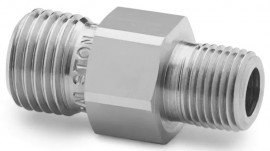 Ralston QTHA-1MS1 Stainless-Steel Quick-Test Connector, 0.125&quot; male NPT x male QT, check-valve-