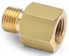 Ralston QTHA-2FB0-RG Brass Quick-Test Connector, G 0.25" female BSPP (ISO 228/1) x male QT-