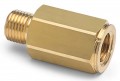 Ralston QTHA-2FB0-RT Brass Connector, 0.25" female BSPT (ISO 7/1) x male Quick-Test, no check-valve-