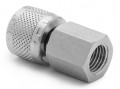Ralston QTHA-2FSA-MP Stainless-Steel Adapter, 0.25&quot; female medium pressure (CPF 7/16-20) x female Quick-Test-
