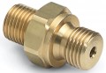 Ralston QTHA-2MB0-RS Brass Quick-Test Connector, G 0.25" male BSPP (ISO 228/1) x male QT-