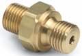 Ralston QTHA-2MB0-RS Brass Quick-Test Connector, G 0.25" male BSPP (ISO 228/1) x male QT-