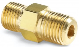 Ralston QTHA-2MB1 Brass Quick-Test Connector, 0.25&quot; male NPT x male QT, check-valve-