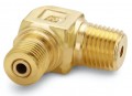 Ralston QTHA-2MBL Brass 90&amp;deg; Elbow Connector, 0.25" male NPT x male Quick-Test-