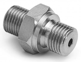 Ralston QTHA-2MS0-RS G Male BSPP (ISO 228/1) x Male Quick-Test Adapter, 0.25&quot;, stainless steel-