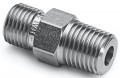 Ralston QTHA-2MS1 Male NPT x Male Quick-Test Adapter with check-valve, 0.25", stainless steel-