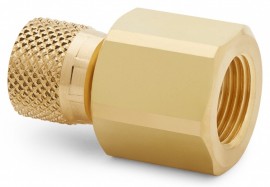 Ralston QTHA-3FBA-RG G Female BSPP (ISO 228/1) x Female Quick-Test Adapter, 0.38", brass-