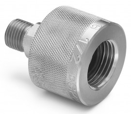 Ralston QTHA-4FS0-RG-QD G Female BSPP Quick-Disconnect x Male Quick-Test Adapter, 0.5", stainless steel-