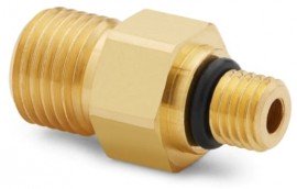 Ralston QTHA-5SB0 QTVC Outlet Port, male quick-test, brass-