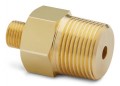 Ralston QTHA-6MB1 Male NPT x Male Quick-Test Adapter with check-valve, 0.75", brass-