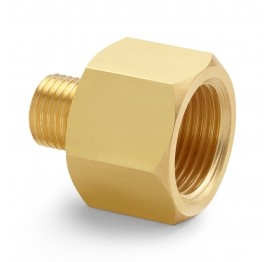 Ralston QTHA-MFB0-2015 Metric Female x Male Quick-Test Adapter, brass-