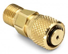 Ralston QTHA-MTB0-8mm Male Tube Fitting x Male Quick-Test Adapter, 8 mm, brass-