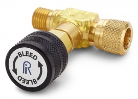 Ralston QTHA-TVLB-HC In-Line Vent Valve, male Quick-Test x female Quick-Test, 3,000 psi-