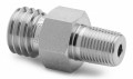 Ralston XTHA-1MS0 Male NPT x Male Quick-Test XT Adapter, 0.13", stainless steel-