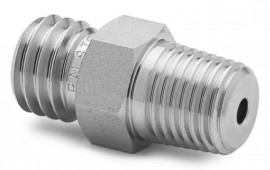 Ralston XTHA-2MS0 Male NPT x Male Quick-Test XT Adapter, 0.25&quot;, stainless steel-