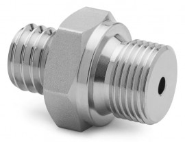 Ralston XTHA-3MS0-RS G Male BSPP (ISO 228/1) x Male Quick-Test Adapter, 0.38", stainless steel-