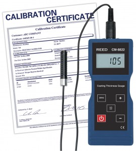 REED CM-8822-NIST Coating Thickness Gauge, 0 to 40mils (0 to 1000&amp;micro;m),  -