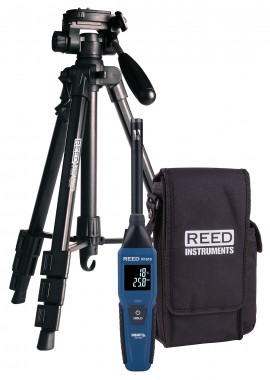 REED R1610-KIT Data Logging Thermo-Hygrometer with Tripod and Carrying Case-