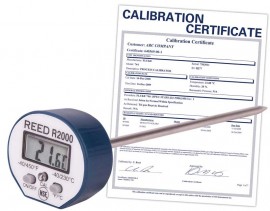 REED R2000 Stainless Steel Digital Stem Thermometer, -40 to 450&amp;deg;F (-40 to 230&amp;deg;C), Water-resistant, -