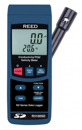 REED R3100SD Data Logging Conductivity/TDS/Salinity Meter-