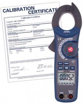 REED R5040 1000A AC/DC Clamp Meter with Temperature and Non-Contact Voltage Detector, True RMS,  -