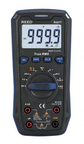 REED R5077 True RMS Digital Multimeter, AC/DC 1000V-