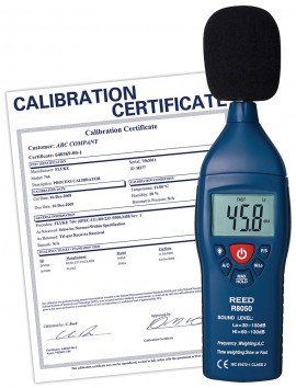 REED R8050 Sound Level Meter, Type 2, 30 to 130 dB,  -