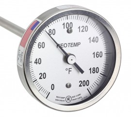 REOTEMP A36P 0-200 F Heavy Duty Compost Thermometer, 3' stem, 0 to 200&amp;deg;F-