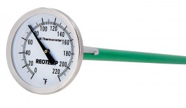 REOTEMP K82-3 Soil Thermometer, 0 to 220&amp;deg;F, 7&amp;quot; stem-