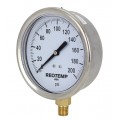 REOTEMP PG25C Industrial Stainless/Brass Gauge, 2.5&amp;quot; dial, 0 to 300 psi-