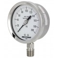 REOTEMP PR40 Heavy-Duty Repairable Stainless Gauge, 4&amp;quot; dial, 0 to 200 psi-