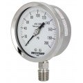 REOTEMP PR40 Heavy-Duty Repairable Stainless Gauge, 4&amp;quot; dial, 0 to 600 psi-