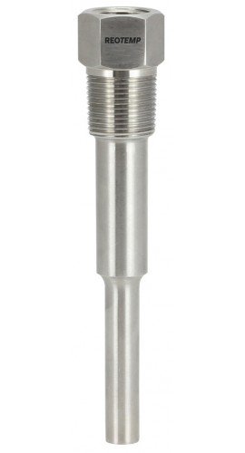 REOTEMP ST Threaded Thermowell, 2.5&amp;quot; stem, &amp;frac34;&amp;quot; NPT-