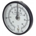 REOTEMP SUR25 Surface Bimetal Thermometer, 0 to 250&amp;deg;F and -20 to 120&amp;deg;C-