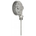 REOTEMP VR Bottom Connect Bimetal Thermometer with 5&amp;quot; dial, 4&amp;quot; stem, 0 to 250&amp;deg;F/-20 to 120&amp;deg;C-