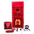 Retrotec US310X-E Passive-House System with blower door/model 300 fan/large cloth panel/DM32 Wi-F digital gauge package-