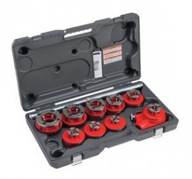 RIDGID 12-R Exposed Ratchet Threader Set, &amp;frac18; to 2&amp;quot;, NPT-