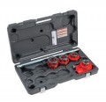 RIDGID 12-R Exposed Ratchet Threader Set, &amp;frac12; to 1&amp;frac14;&amp;quot;, NPT-