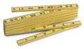 RIDGID 1619F Fiberglass Folding Rule, Inside Flat Reading, 6&#039;-