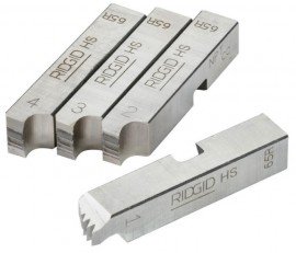 RIDGID 38100 65R-TC High-Speed Dies for 65-R Die Heads, 1 to 2" NPT-