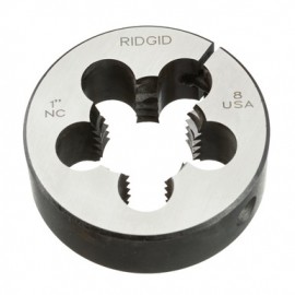 RIDGID 38380 Alloy RH Bolt Threader Button Die, UNC, 1-8-