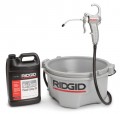 RIDGID 418 Oiler with One Gallon Premium Thread Cutting Oil-