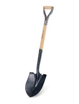 RIDGID 52310 Shovel, D-handle, round point-