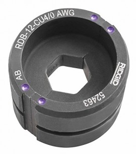 RIDGID 52518 Aluminum Round Die, 12 T, #2 AWG-