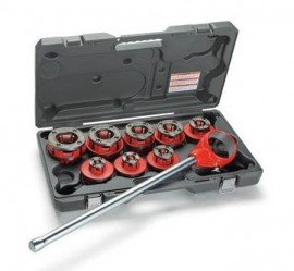 RIDGID 59637 Exposed Ratchet Threader Set, NPT-