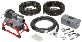 RIDGID 62378 K-5208 Sectional Drain Cleaning Machine with Accessories-