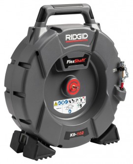 RIDGID K9-102 FlexShaft Drain Cleaning Machine, 1&amp;frac14; to 2&amp;quot; pipes-