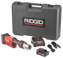RIDGID RP 351 Standard Press Tool Kit with battery kit, 7200 lbs ram force-